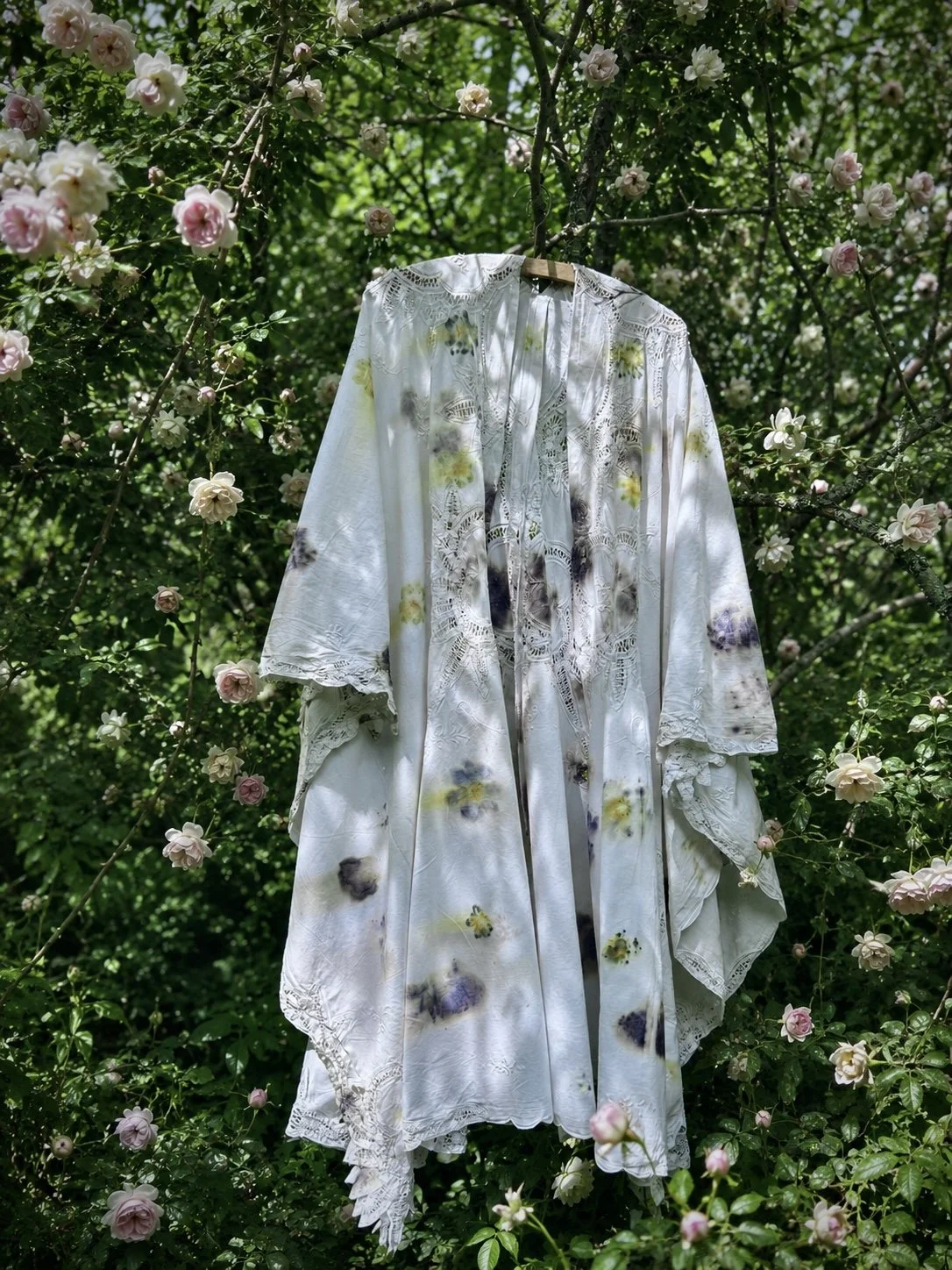 Vintage cotton lacework kimono — FLORA OBSCURA